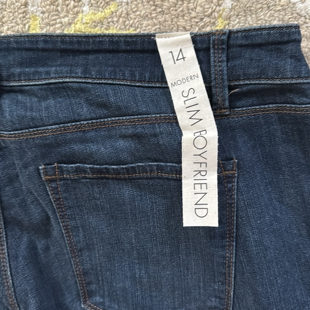 Ann Taylor modern fit stretch denim 14 NWT - Picture 4 of 5